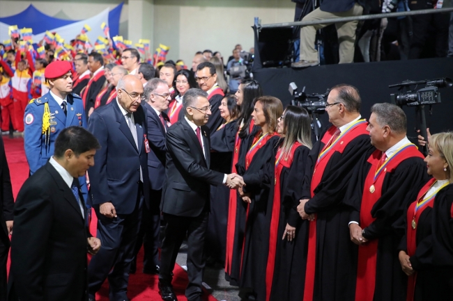 Cumhurbaşkanı Yardımcısı Fuat Oktay, Maduro'nun yemin törenine katıldı