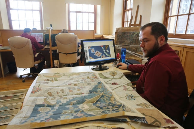 Asırlık halı desenleri dijital ortama aktarılıyor