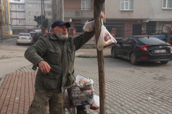 Sokak hayvanları için yıllardır ekmek topluyorlar