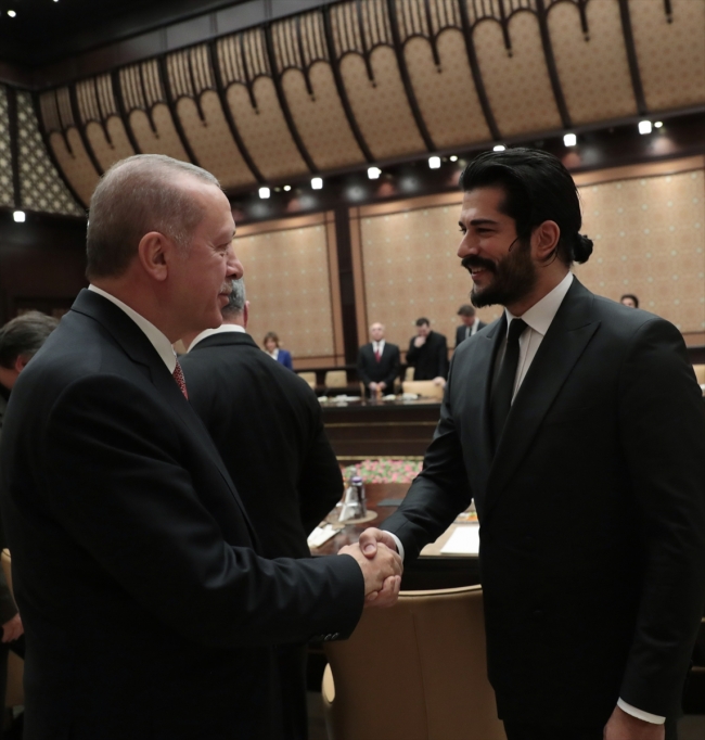 Cumhurbaşkanı Erdoğan sinema sektörü temsilcilerini kabul etti