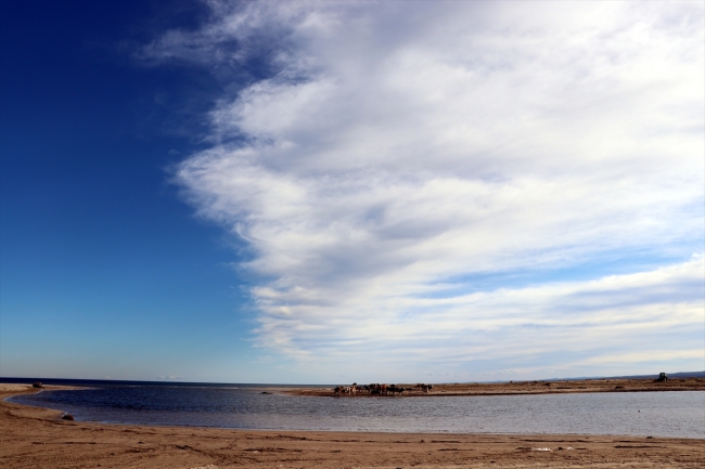 Deniz ve gölün birleştiği doğa harikası