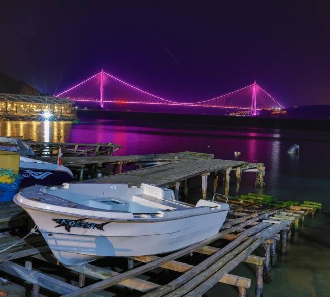 İstanbul'da köprüler epilepsiye dikkati çekmek için mora büründü