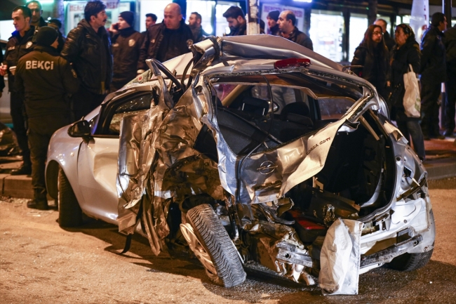 Ankara'da trafik kazası: 1 ölü, 3 yaralı