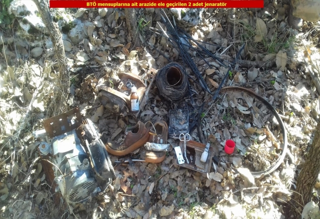 5 ton esrarın bulunduğu operasyonda 6 terör sığınağı imha edildi