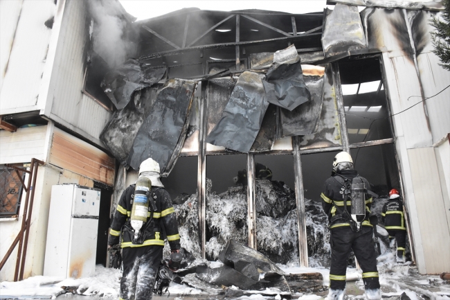 Gaziantep'te ambalaj fabrikasında yangın