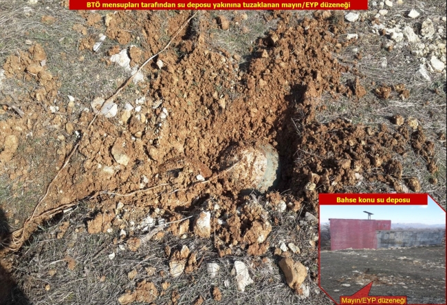 Teröristlerin tuzakladığı patlayıcı düzenekleri imha edildi