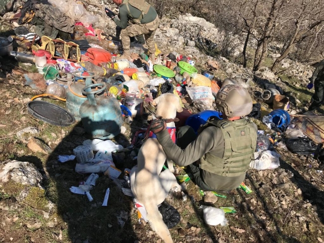 PKK'lı teröristlerin el yapımı patlayıcı şeması bulundu