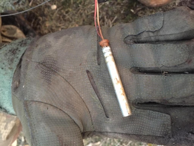 Jandarmanın "hassas burnu" patlayıcı düzeneğini buldu