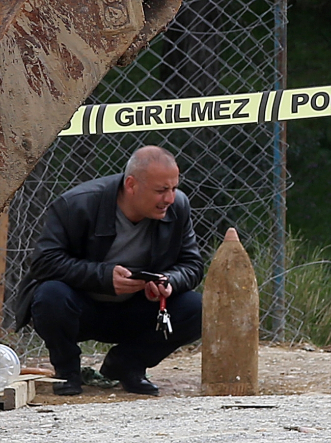 Maltepe'deki kazı çalışmasında top mermisi bulundu