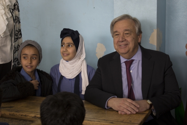 BM Genel Sekreteri Guterres'ten Ürdün'deki Beka kampına ziyaret