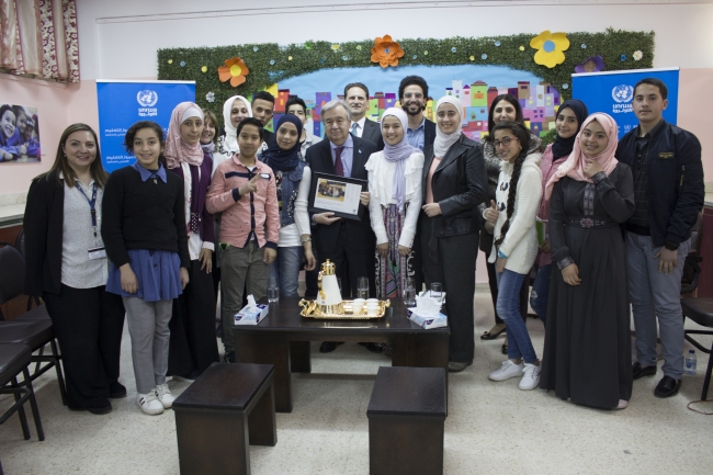 BM Genel Sekreteri Guterres'ten Ürdün'deki Beka kampına ziyaret