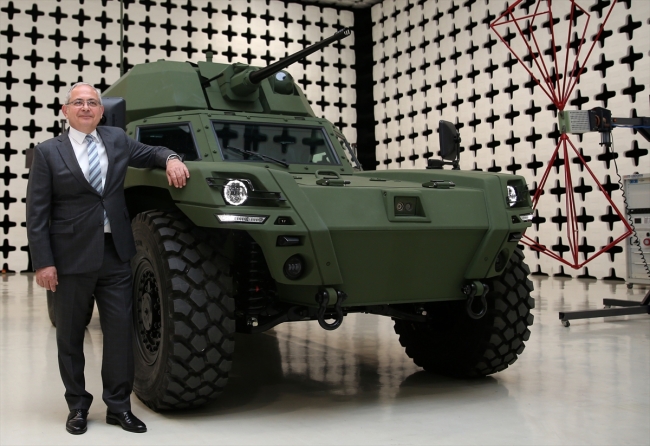 Türkiye'nin ilk elektrikli zırhlı aracı Akrep II