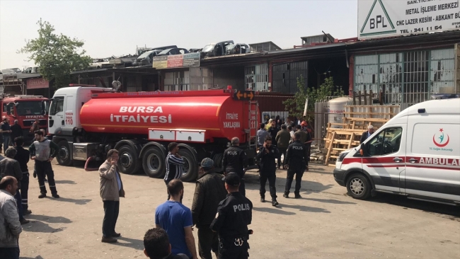 Bursa'da sanayi sitesinde patlama