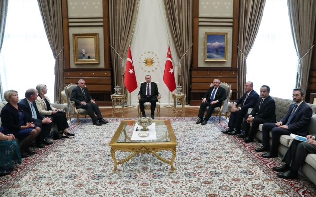 Cumhurbaşkanı Erdoğan, Yeni Zelanda Temsilciler Meclisi Başkanı Trevor'u kabul etti