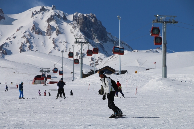 Erciyes Kayak Merkezi 2 milyonu aşkın ziyaretçiyi ağırladı