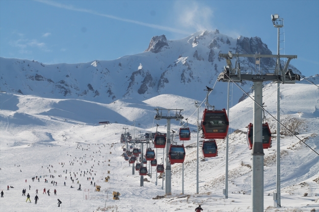 Erciyes Kayak Merkezi 2 milyonu aşkın ziyaretçiyi ağırladı