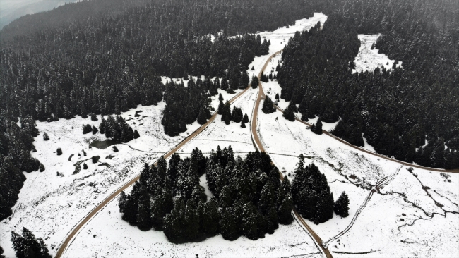 Bolu yaylalarında iki mevsim bir arada