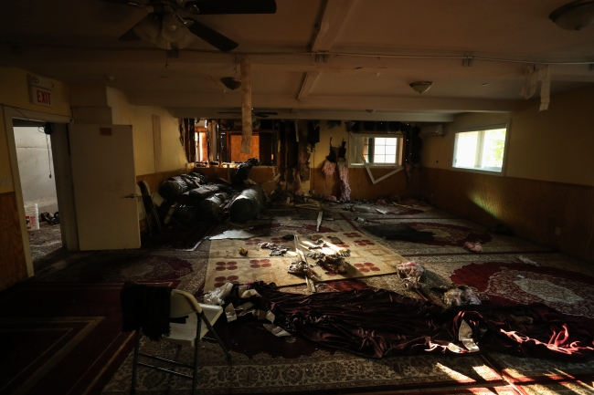 ABD'de kundaklanan Diyanet Camii küllerinden doğacak