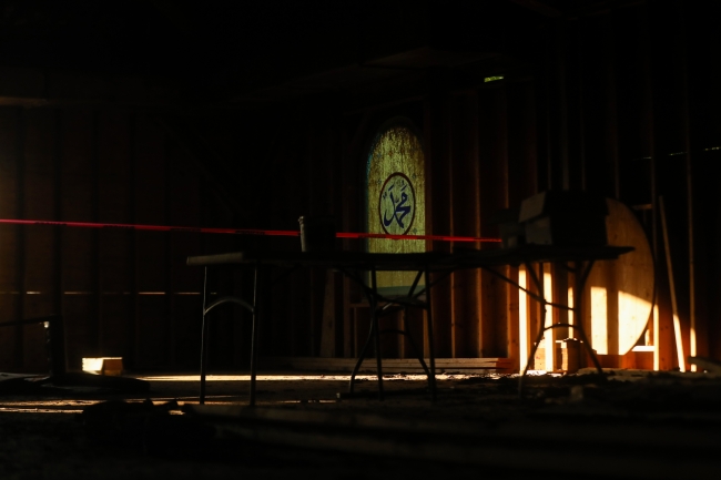 ABD'de kundaklanan Diyanet Camii küllerinden doğacak