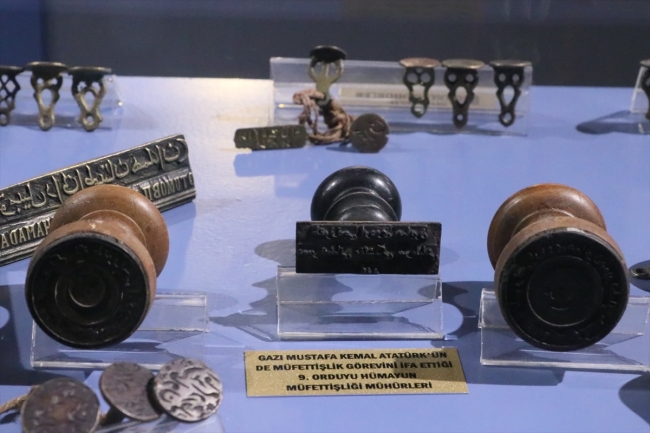 Atatürk'ün 9. Ordu Müfettişliği mührü Tokat Şehir Müzesi'nde