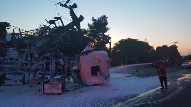 Sakarya'da akaryakıt tankeri ile arı yüklü kamyonet çarpıştı