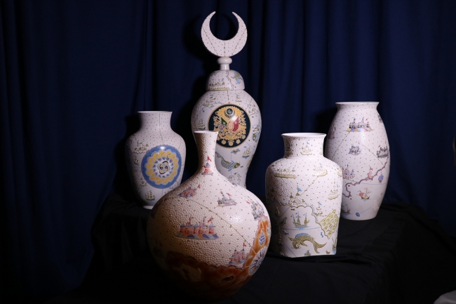 Ustasından çini sanatına "elmas" dokunuşlar