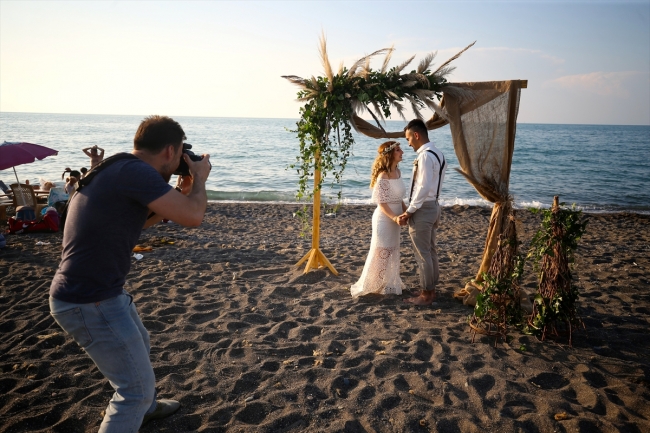 Düğün fotoğrafçılarının doğal platosu: Akçakoca
