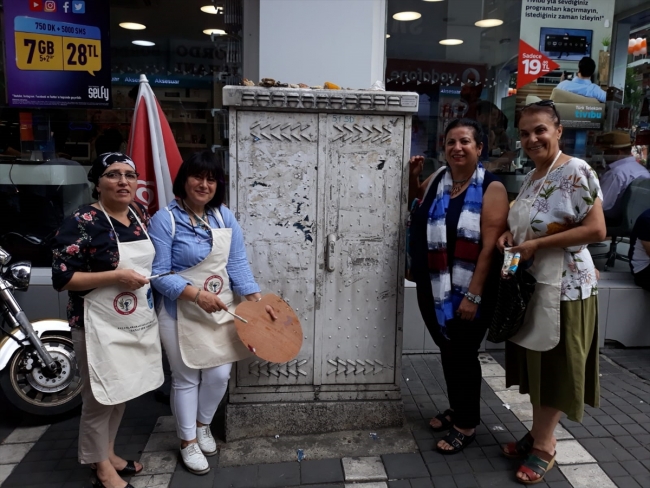 Trabzon'un trafolarını ve duvarlarını kadın ressamlar renklendirecek