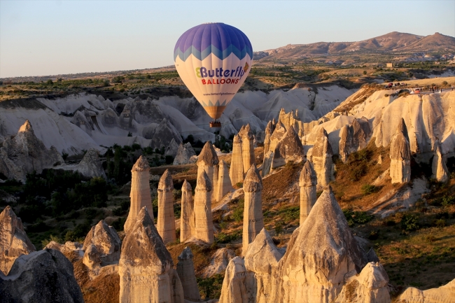 Kapadokya'daki sıcak hava balon turlarına 6 ayda 232 bin katılım