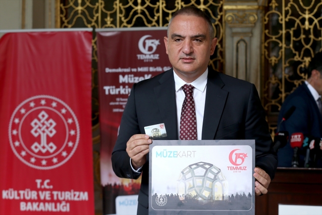 Kültür ve Turizm Bakanlığından "15 Temmuz" temalı Müzekart