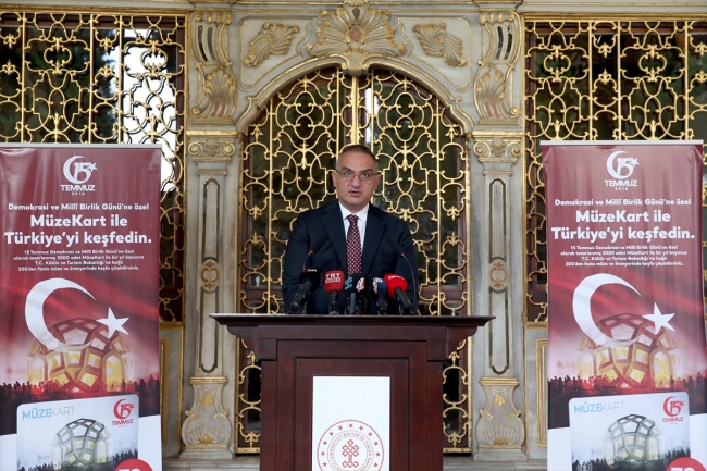 Kültür ve Turizm Bakanlığından "15 Temmuz" temalı Müzekart