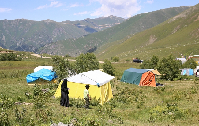 Turiste kiraladığı çadır geçim kaynağı oldu
