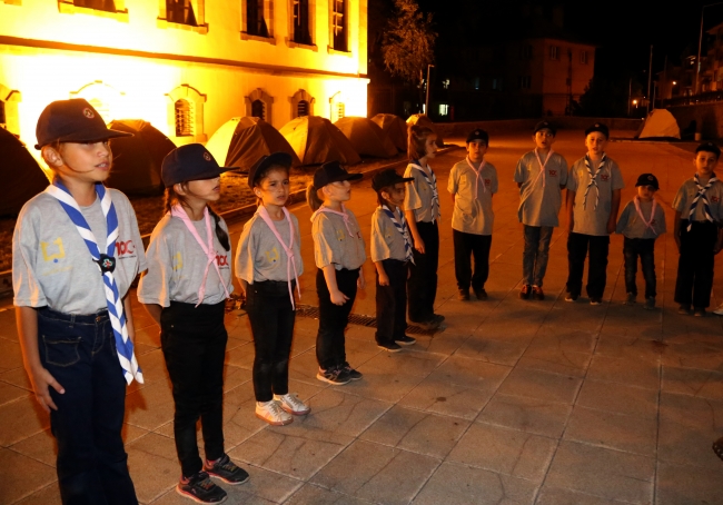 İzciler Milli Mücadele'nin 100. yılı dolayısıyla kampa girdi