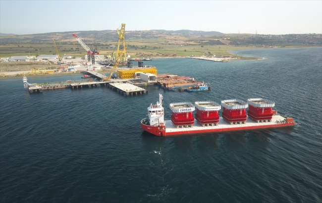 1915 Çanakkale Köprüsü'nün kule blokları geldi