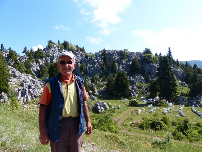 Gidengelmez Dağları'nda organik doğal bal üretiyor