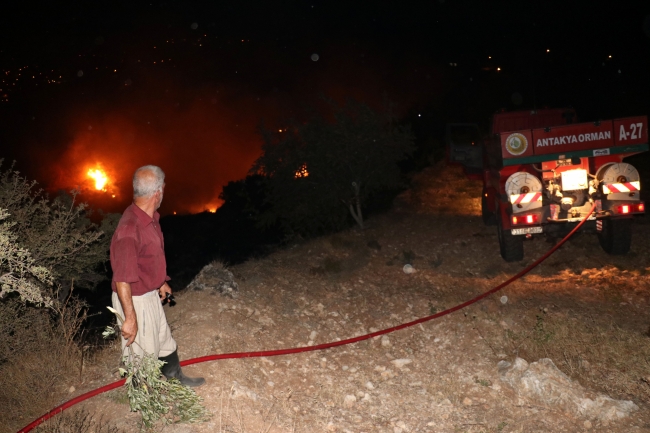 Hatay'da otluk alanda yangın