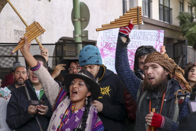 Arjantin'de Amazonlar'daki yangınlar için gösteri