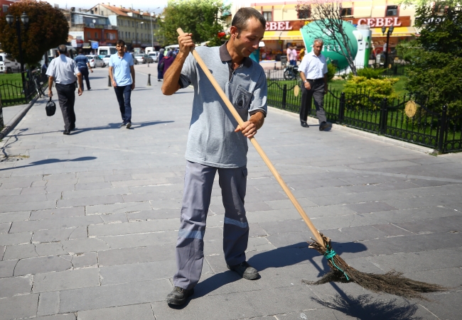 Konya'da temizlik görevlisinden örnek davranış