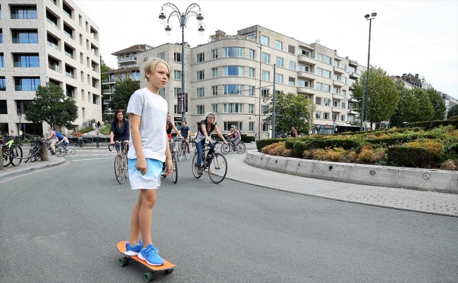 Brüksel’de "Otomobilsiz Gün" etkinliği