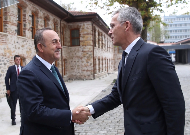 Bakan Çavuşoğlu, NATO Genel Sekreteri Stoltenberg ile görüştü