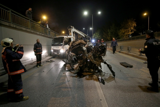 Ankara'da trafik kazası: 2 ağır yaralı