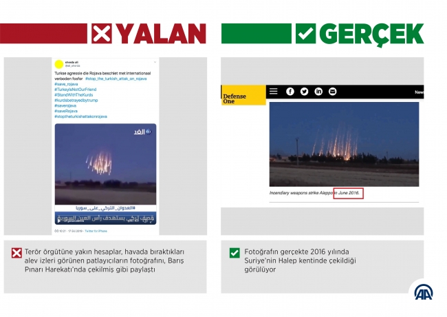 Sahte hesaplardan 'yasaklı ve kimyasal silahlar' yalanı