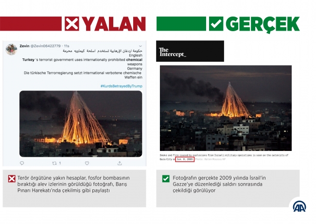 Sahte hesaplardan 'yasaklı ve kimyasal silahlar' yalanı