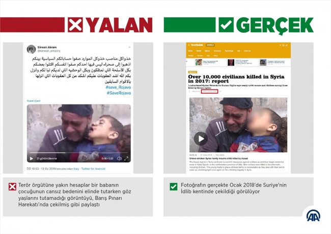 Harekat aleyhine "gözü yaşlı ailelerin" fotoğraflarıyla manipülasyon