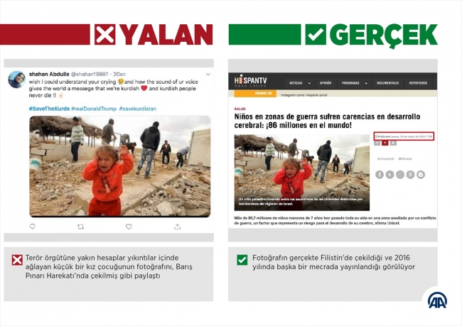 Harekat aleyhine "gözü yaşlı ailelerin" fotoğraflarıyla manipülasyon