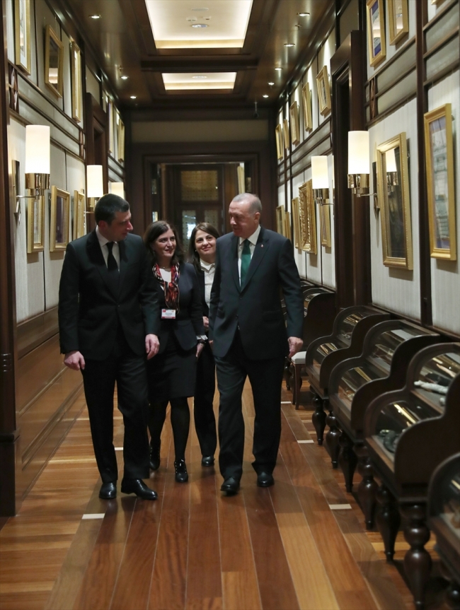 Cumhurbaşkanı Erdoğan Gürcistan Başbakanı Gakharia'yı kabul etti