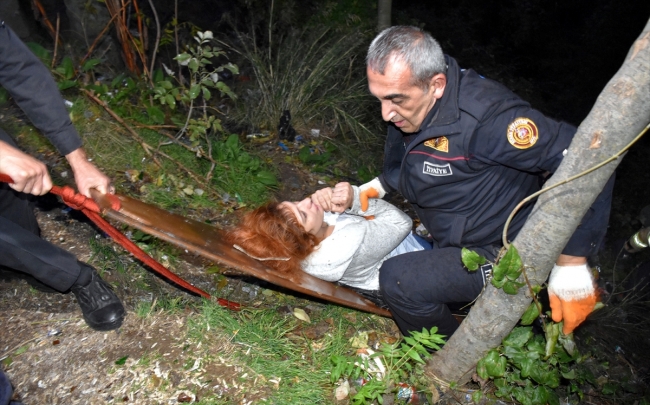 Cep telefonu bulunmadan uçurumdan kurtarılmak istemedi