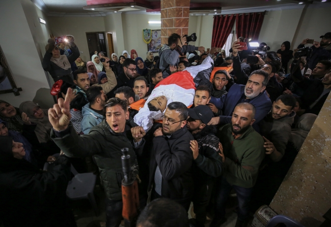 Gazze şehidini uğurladı