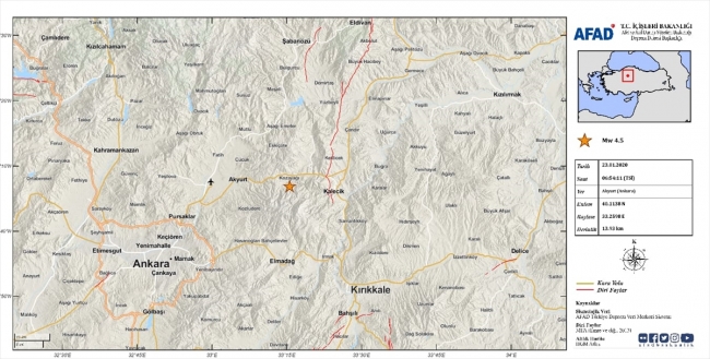 Ankara güne 2 depremle uyandı