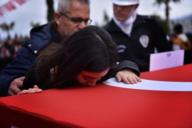 Şehit gümrük personeli Kavastan son yolculuğuna uğurlandı